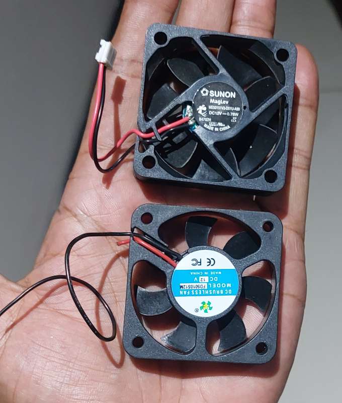 SMALL FANS 12V BID FOR BOTH