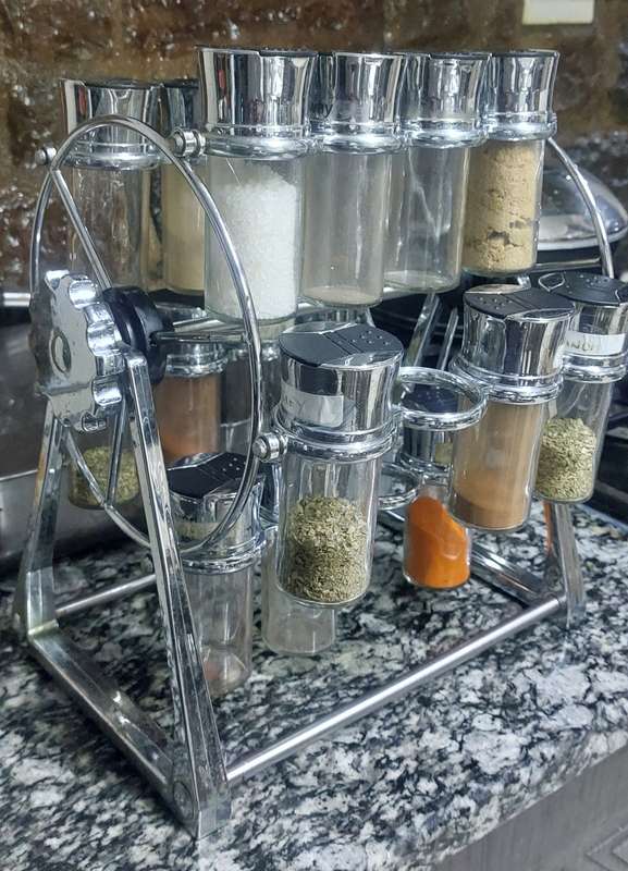 OLDE THOMPSON FERIS WHEEL SPICE RACK