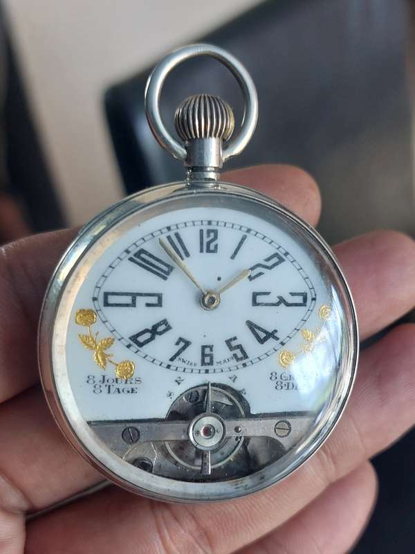 rare find Solid Silver Pocket Watch works
