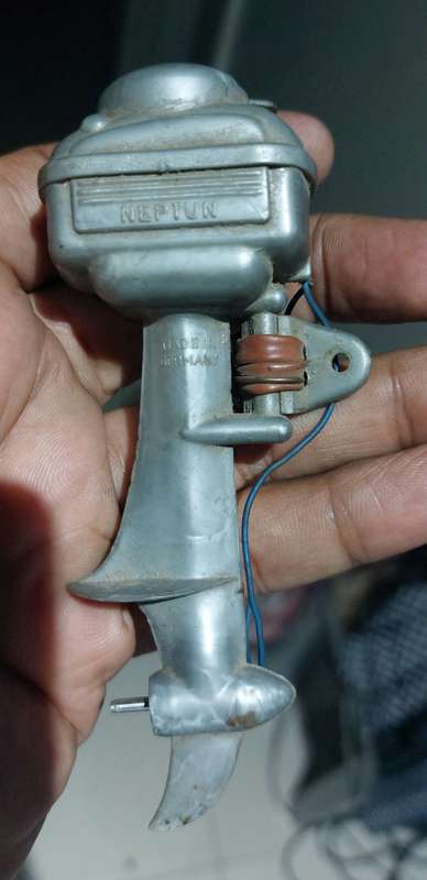 vintage made in germany marx neptune toy outboard motor
