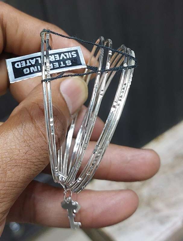 vintage kids bangles with charm