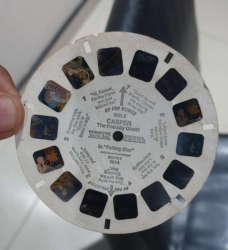 Vintage 3d viewmaster and casper slides