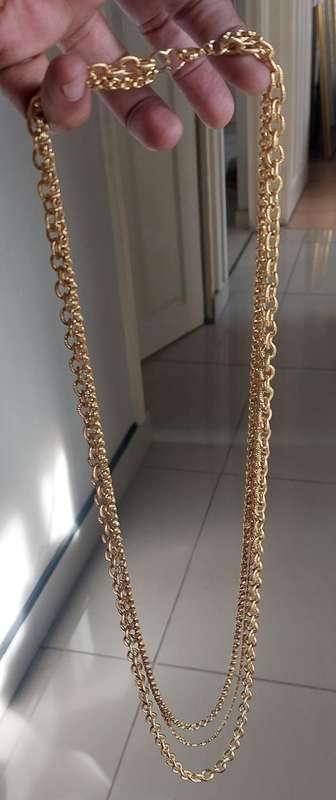 Vintage combination of 3 chains absolutely beautiful