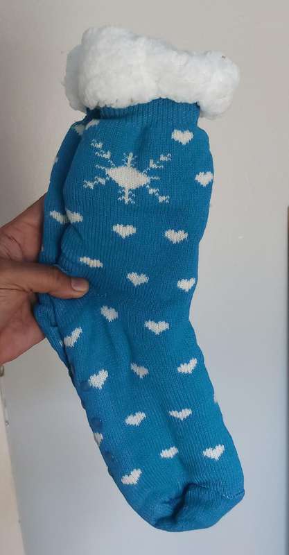 winter warmers  socks with studs in the bottom