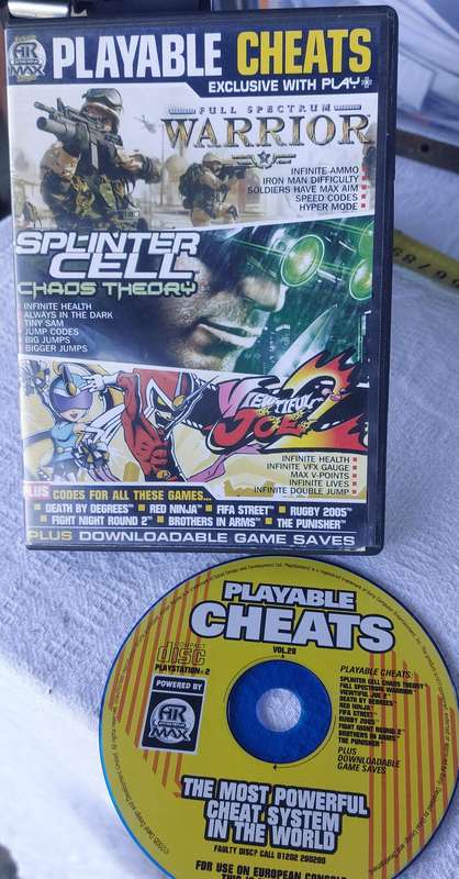 Playstation 2 rare cheat code disc no scratches