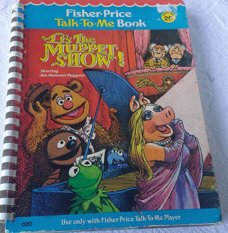 RARE 1979 fisher price talk to me book  the Muppet show top condition