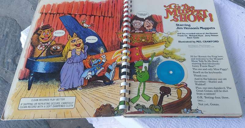 RARE 1979 fisher price talk to me book  the Muppet show top condition