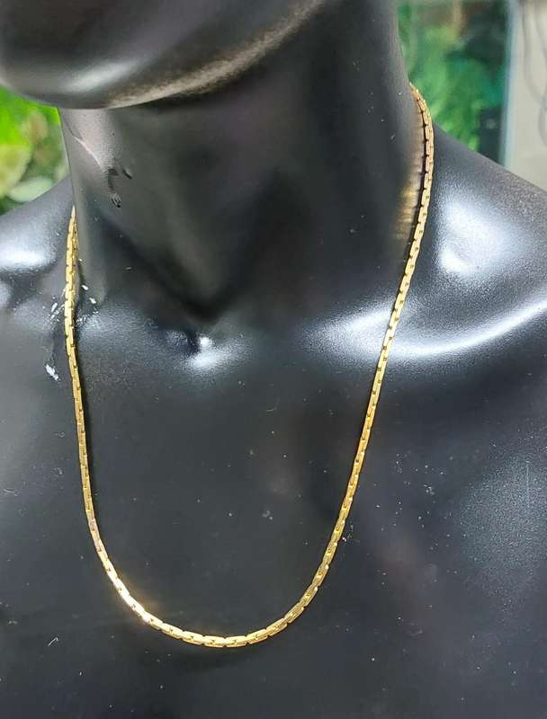 stunning vintage thali chain unsure of material