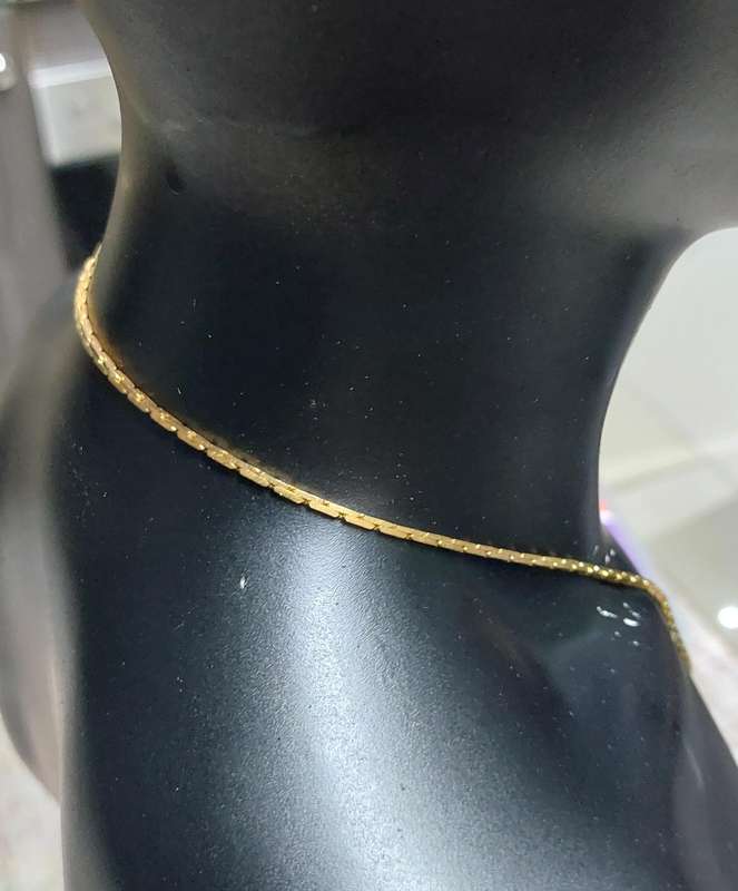 stunning vintage thali chain unsure of material