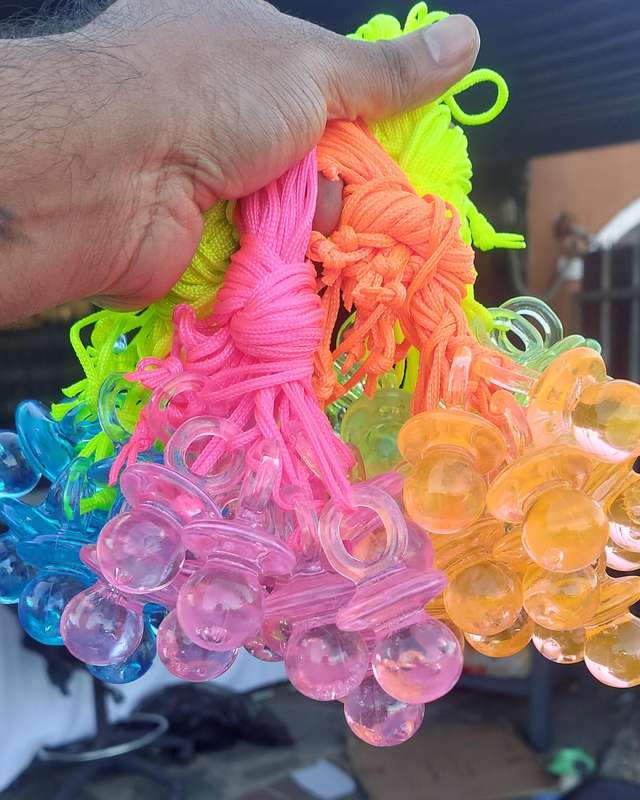 Rare vintage baby shower pacifier 4 color of each available bid for 12 pieces