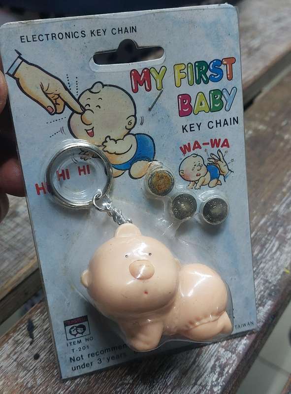 vintage baby sound key chain