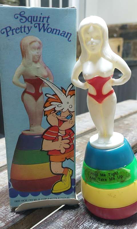 Vintage squirt pretty woman toy