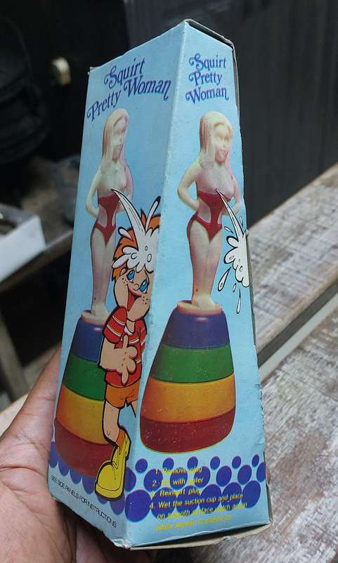 Vintage squirt pretty woman toy