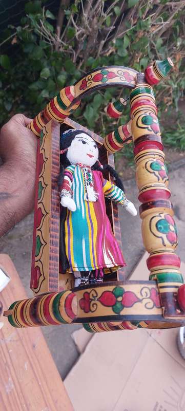 Rare hand made cradle and doll check more related stuff on my auctions
