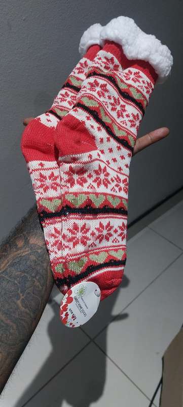 Winter warmer socks with studs