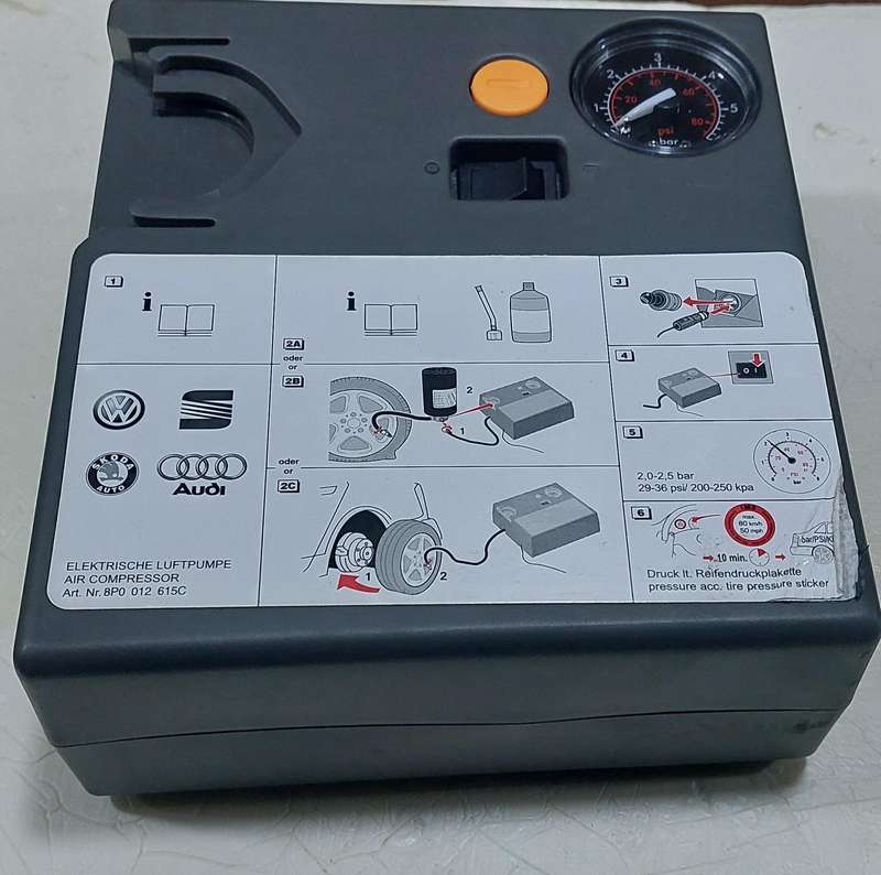 OEM VW AUDI 6 BAR TYRE AIR COMPRESSOR FOR CARS AND SUV