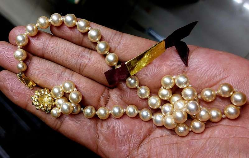 vintage neck chain absolutely stunning unsure of material nice weight.