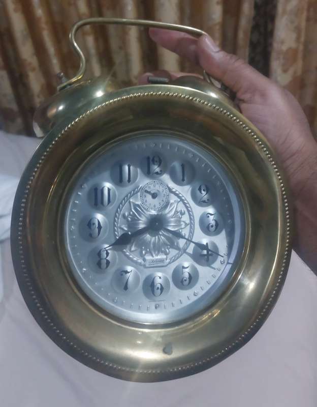 Kaizer brass clock made in Germany