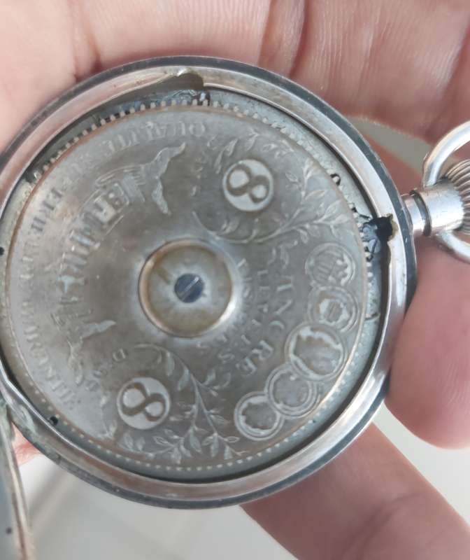 rare find Solid Silver Pocket Watch works