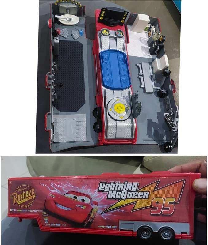 Vintage Supercharged Lightning Cars McQueen Trailor
