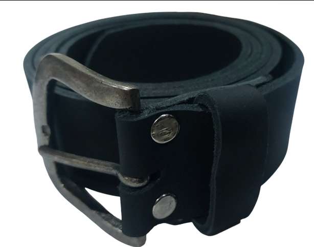 HAND MADE GENUINE LEATHER BELT SMALL TO  XXL black