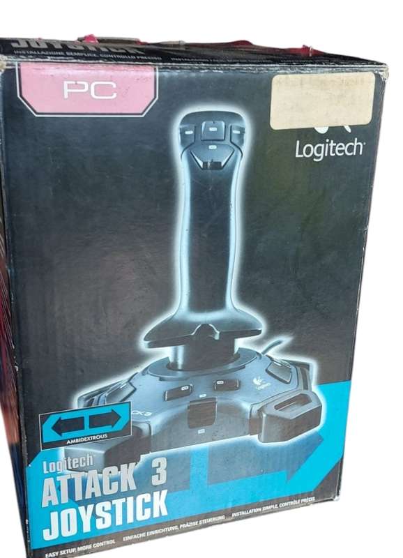 BOXED LOGITECH ATTACK 3 JOYSTICK WORKS PERFECTLY