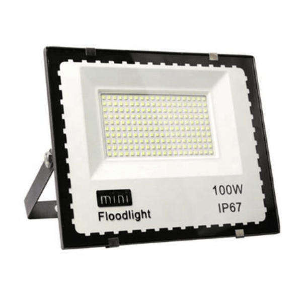 LED Flood Light, 100W IP68 Waterproof, Outdoor Security Lights, Pack of 5, Black