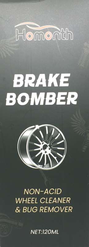 Homonth Brake Bomber Non-Acid Wheel Cleaner and Bug Remover, 120ml