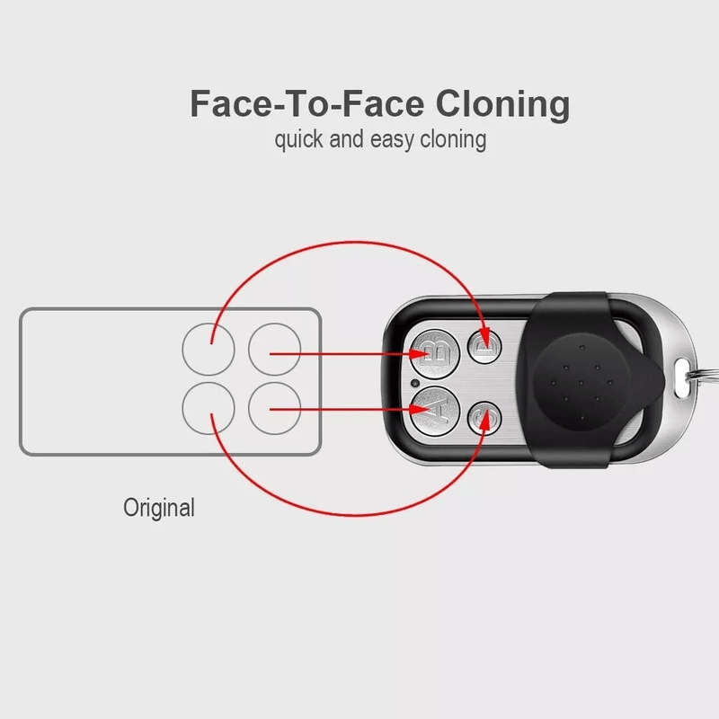 AOWEIXUN ORVESION UNIVERSAL FIXED CODE REMOTE CONTROL - SET OF 4