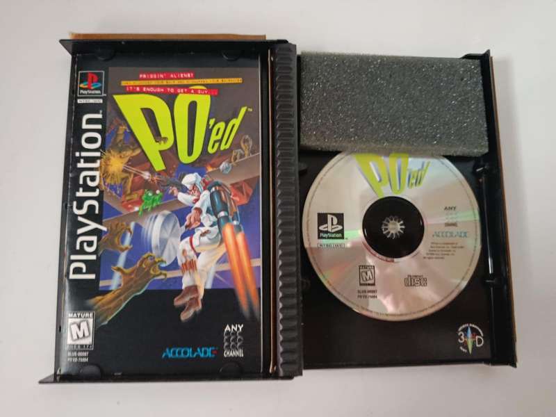 Po'ed Long Box PlayStation PS One PS1 US NTSC