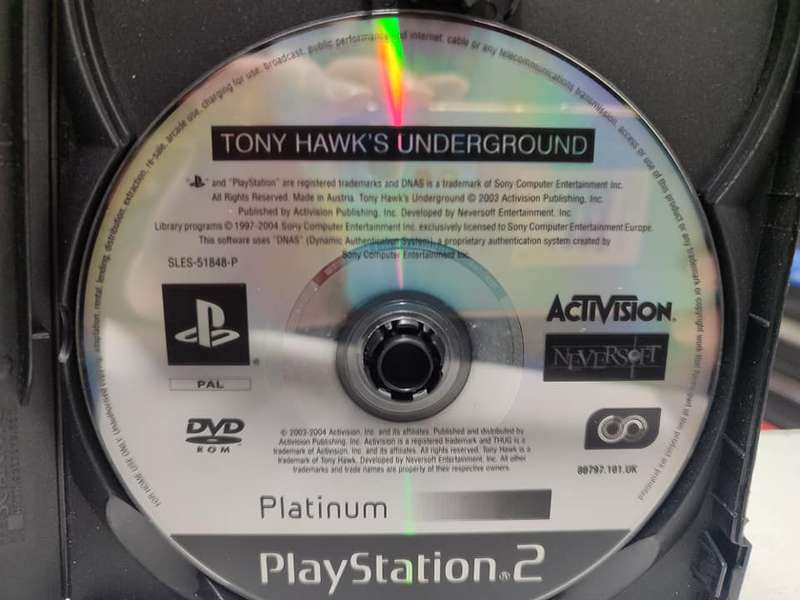 Tony Hawk's Underground Playstation 2 PS2 Disc Only