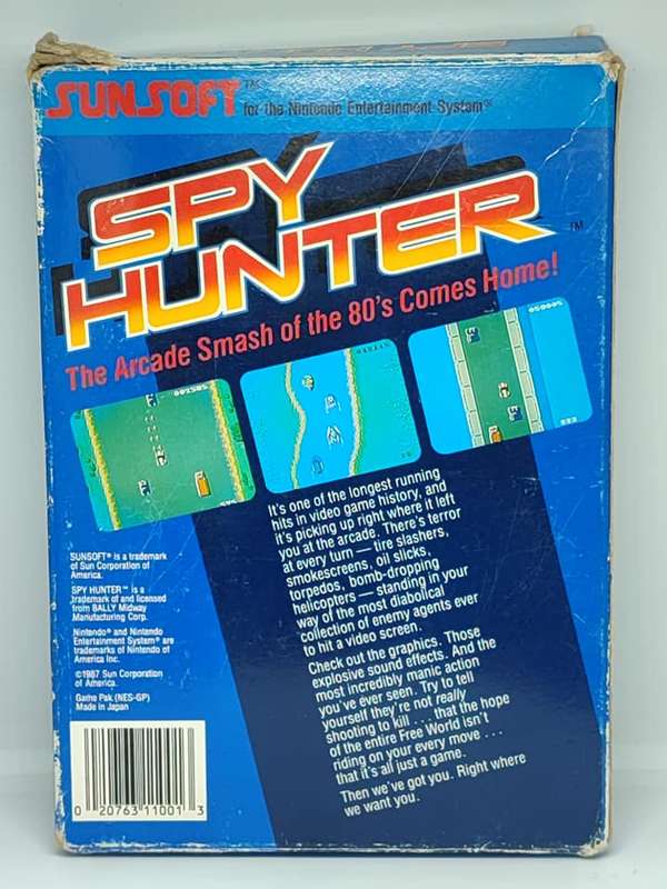 Spy Hunter Nintendo Entertainment System NES US NTSC