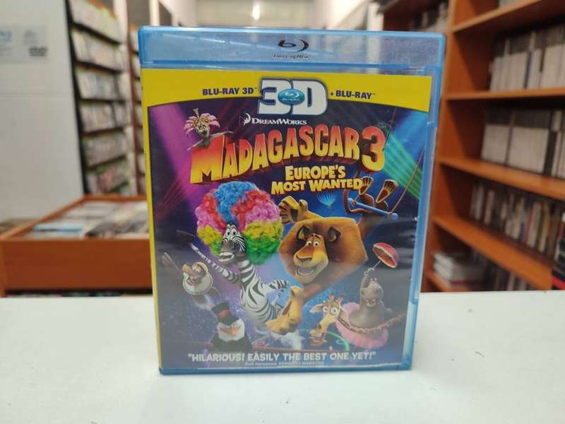 Madagascar 3 3D / 2D Blu Ray