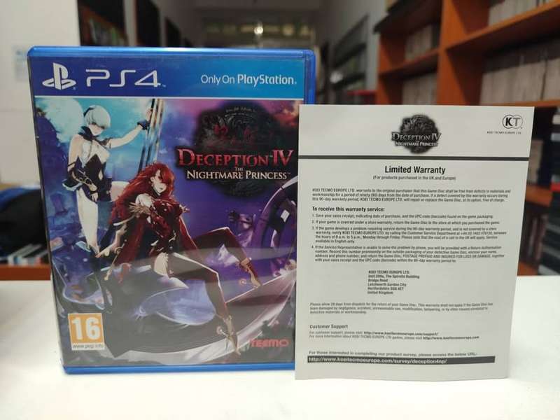 Deception IV The Nightmare Princess Playstation 4 PS4