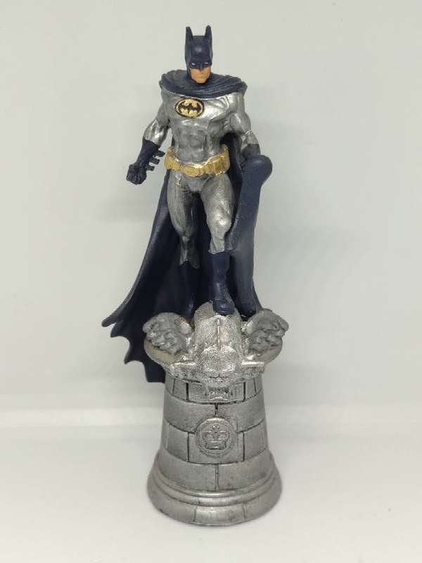Batman Silver Suit Eaglemoss Lead Chess Piece