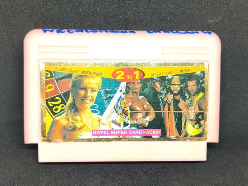 WWF Wrestlemania Challenge /  Caesar's Palace Tv Game Cartridge