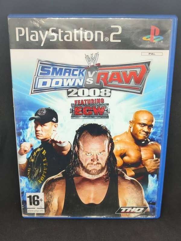 Smackdown Vs Raw 2008 Playstation 2 Ps2
