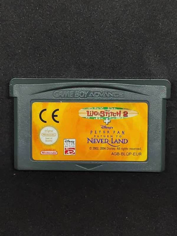 Lilo and Stitch 2 / Peter Pan Return to Neverland 2 in 1 Nintendo Gameboy Advance Cartridge only