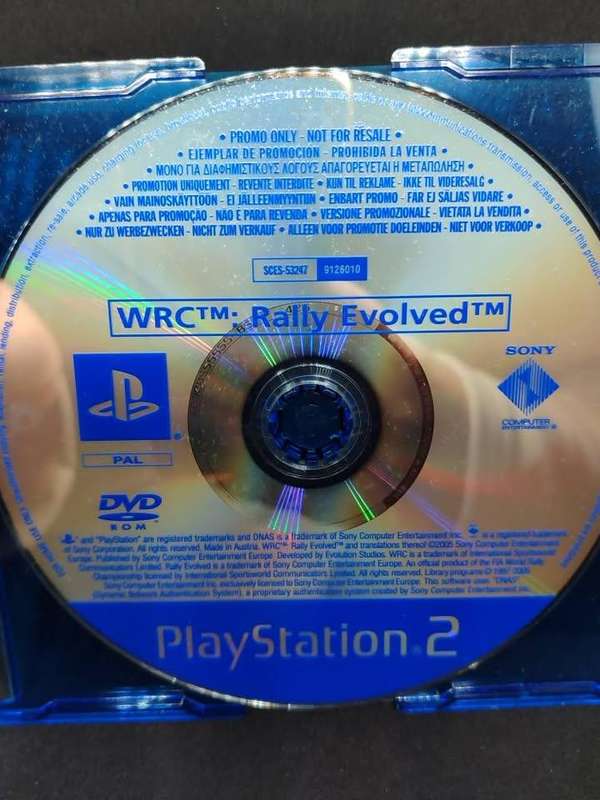 WRC Rally Evolved Playstation 2 PS2 Promo Copy
