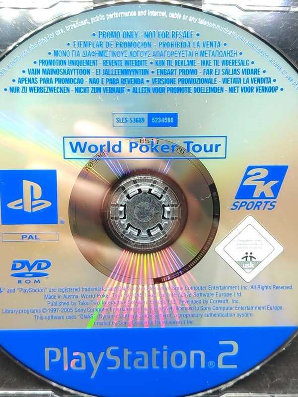 World Poker Tour  Playstation 2 PS2 Promo Copy