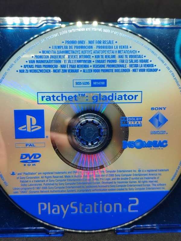 Ratchet Gladiator  Playstation 2 PS2 Promo Copy