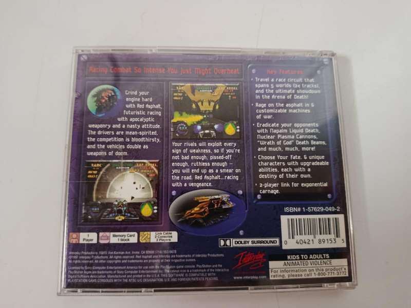 Red Asphalt  PlayStation PS One PS1 US NTSC