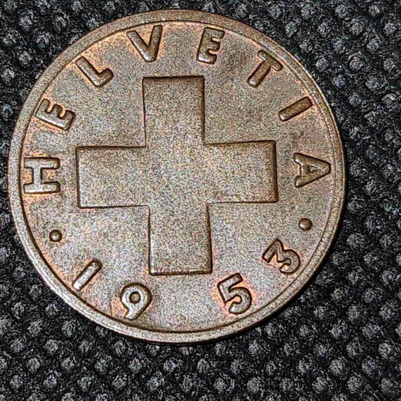 1953 2 RAPPEN SWITZERLAND