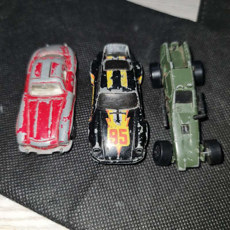 3 VINTAGE HOT WHEELS AND GORCI DIE CAST TOY CARS