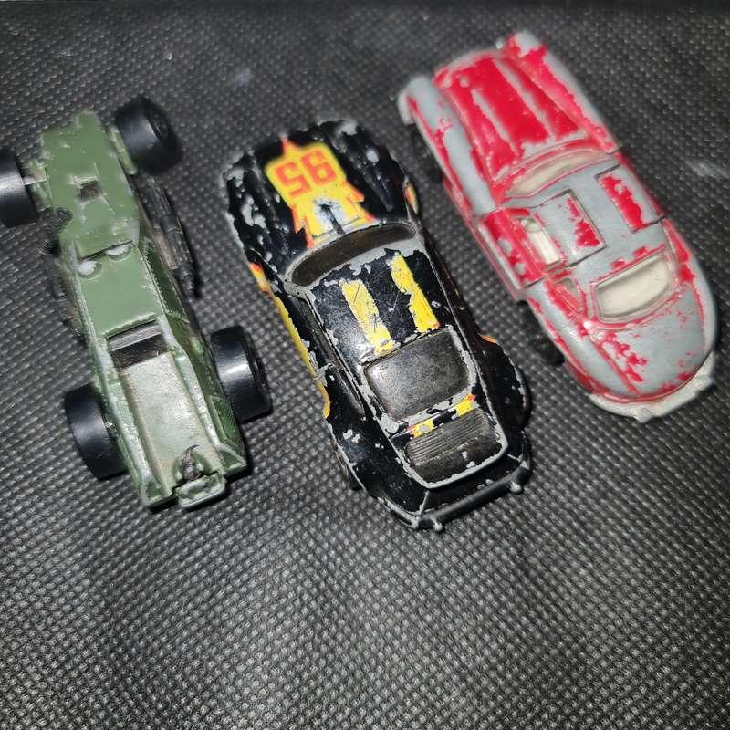 3 VINTAGE HOT WHEELS AND GORCI DIE CAST TOY CARS