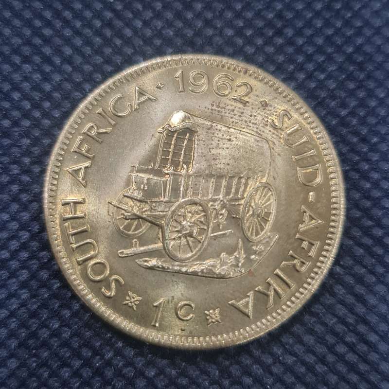 1962 SOUTH AFRICA 1 c COIN UNC