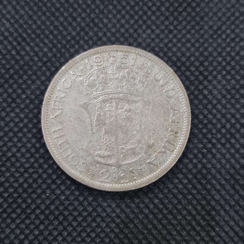 1951 SOUTH AFRICAN 2 1/2 SHILLING