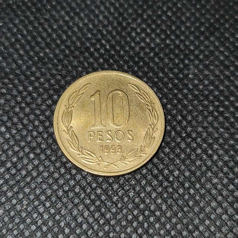 1993 REPUBLIC OF CHILE 10 PESOS