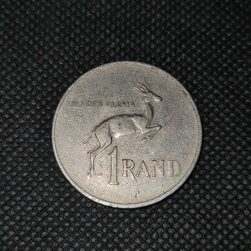 1990 SOUTH AFRICA  R1.00 COIN