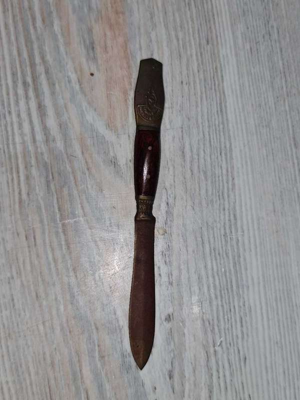 VINTAGE THAILAND NICKEL BRONZE LETTER OPENER